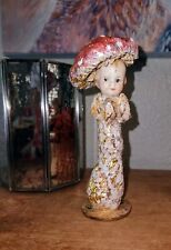 Vintage German Style Bisque And Spun Cotton Mushroom Doll Ooak picture