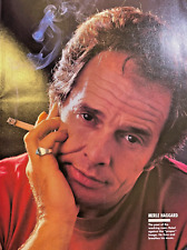 1992 Vintage Magazine Illustration Country Singer Merle Haggard picture