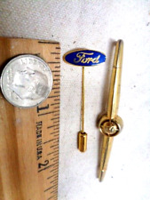 Vintage 1961 1966 FORD car co. Tie tac and Stick Pin used set AS IS very old picture