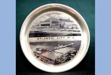  antique EARLY ATLANTIC CITY NJ ALUMINUM TRAY convention hall,steel pier picture