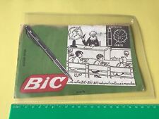 French 1950’s Authentic Vintage Used Bic Pens  Advertising Ink Blotter  53624 picture