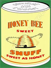Honey Bee Sweet Snuff Metal Sign 3 Sizes to Choose From picture