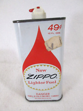 Vintage 1960's Zippo Lighter Fluid empty metal can picture