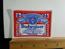 Budweiser Bud Beer Embroidered Iron-on Patch 3.5x2.5 picture