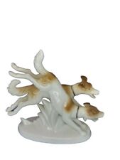 VINTAGE GEROLD WESTERN GERMANY HUNTING DOGS PORCELAIN FIGURINE # 5344 MINT picture
