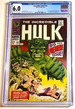 INCREDIBLE HULK #102 ~ Origin of The Hulk retold 1968 KEY ~ CGC 6.0 NICE copy picture