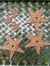 Vintage Cast Iron Architectural Salvage Anchor Stars picture