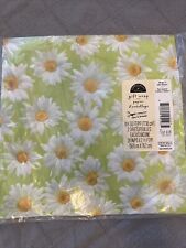 NOS Vintage Expressions Hallmark Daisy  Gift wrap wrapping paper New In Package picture