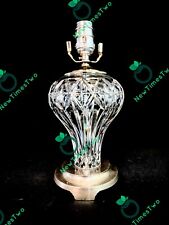 Waterford Medium Fine Cut Crystal Table Lamp With Original Shade And Final picture
