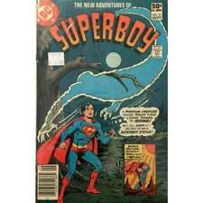 New Adventures of Superboy #21 Newsstand in Fine condition. DC comics [b{ picture