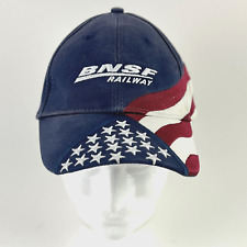 BNSF Railway Baseball Cap hat Stars & Stripes Adjustable fit Adults Patriotic picture