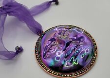 KIRKS FOLLY SEAVIEW WATER MOON GODDESS ORNAMENT PURPLE AURORA - ROSE GOLD picture