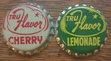 2 diff TRU FLAVOR soda Bottle Caps Cork Unused  picture