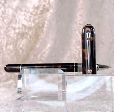 Dunhill RollerBall Pen Sidecar Brown Marble Palladium Finish Heavily Worn picture