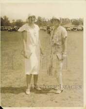 1930 Press Photo Beatrice Gawtry, Mrs. J Rutherfurd at Huntington Horse Show, NY picture
