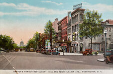 Vintage Postcard Harvey's Famous Restaurant Pennsylvania Ave Washington DC picture