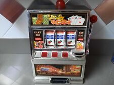 Large Toy Casino Light Up One Arm Bandit Coin Slot Machine 