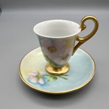 Vtg Beautiful Pastel Floral Tea Cup & Saucer picture