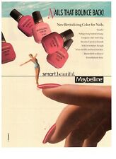 Maybelline Vintage Print Advertisement 1988 Smart Beautiful Revitalizing Color  picture