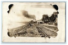 c1910's Wheeling WV, Railway Ohio River Factories RPPC Photo Antique Postcard picture