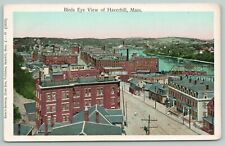 Haverhill MA~Clothing Store Billboard~Downtown Rooftops, Birdseye~Copper c1906 picture