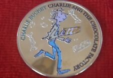 ROALD DAHL CHARLIE & CHOCALATE FACTORY GOLD TONE  COIN  ((DISNEY CLASSIC)) picture
