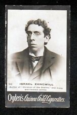 Vintage 1901 Trade Card of ISRAEL ZANGWILL Children of the Ghetto picture