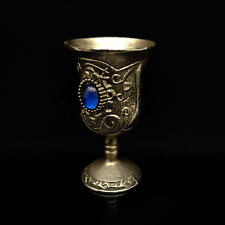 Old Chinese Handmade Tibet silver mosaic blue gem cup  picture