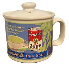 Vintage 1993 Campbells Pea Soup 14 oz Ceramic Mug W/ 1925 Streetcar Ad Westwood picture