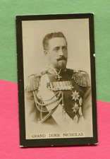 1916 MAJOR DRAPKIN CIGARETTE CARD CELEBRITIES OF THE GREAT WAR DUKE NICHOLAS picture