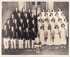 1950s Class Photo School Age Children Boys and Girls Dressed Up Retro MCM Formal picture