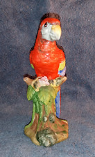 Vintage1983 Royal Crown Porcelain Colorful Parrot Figurine picture