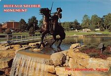Civil War US Army 10th Cavalry Buffalo Soldier Monument Military 6x4 Postcard R3 picture
