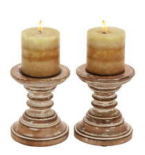 Candle Stands - Wood Candle Holder Pair picture