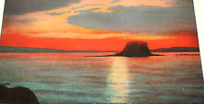 Sunset Over Black Rock Salt Lake City Utah Postcard PA2-1 picture