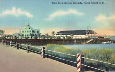 Parris Island,So.Carolina,Marine Barracks,Main Deck,WW II,LInen,U.S.M.C.,c.1940s picture