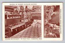 Marietta OH-Ohio, Leader Restaurant, Advertising, Antique Vintage Postcard picture