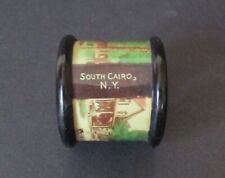 Antique Souvenir Napkin Ring Malaseka House Catskill Mountain South Cairo N.Y. picture