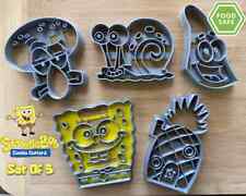 Spongebob Squarepants Set of 5 Cookie Cutter | Patrick Star| Gary | Squidward picture