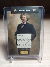 2023 Pieces of the Past MARK TWAIN Handwritten  Relic -- #Canvas MT picture