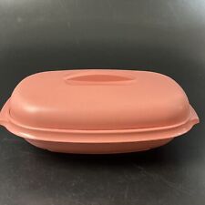 Vintage Tupperware 6 Cup Steamer 3 piece Set for Microwave Dusty Rose 1273 - 6 picture