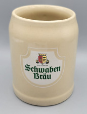 VTG German Stein Stuttgarter Schwaben Brau Stoneware Mug Beer .5L ALCOHOL PROMO picture