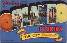 ORLANDO, Florida Large Letter Postcard 