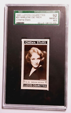 1935 Lloyd's Cinema Stars #52 Marlene Dietrich SGC 8.5 NM/MT+ picture