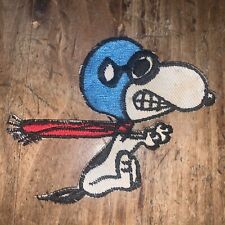 3 5/8” WARTIME Vintage LARGE SNOOPY THE AVIATOR PATCH, HELICOPTER, HUEY (spots) picture
