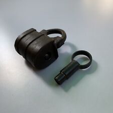 1850's Iron padlock or lock with SCREW TYPE nice decorative shape, small sized. picture