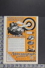 1922 ADDRESSOGRAPH TYPING LABEL HOUSEHOLD OFFICE SUPPLY MACHINE  AD ZL074 picture