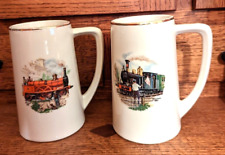 Bavaria Schumann Arzberg Germany Train Steins, Holland 1890 and France 1861 picture