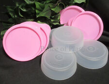 TUPPERWARE NEW Little Wonders Set 4 Small Bowl Bowls Snack Cup Pink Seals picture