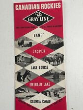 Canadian Rockies The Gray Line Travel Brochure 1959 picture